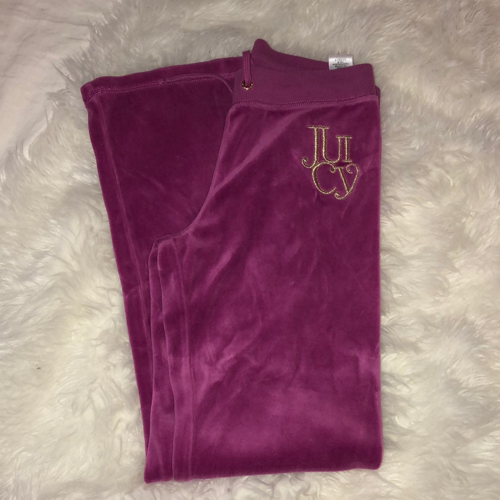 Hot pink sweat pants